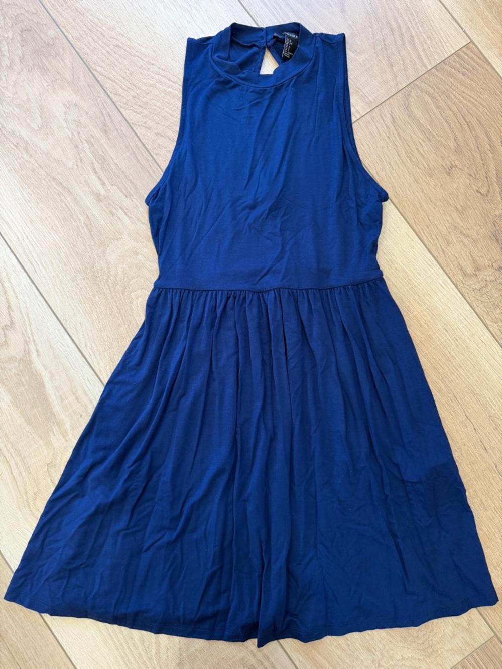 Forever 21 Navy Blue Sleeveless Midi Dress